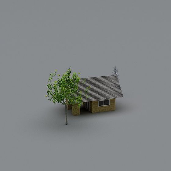 Charming Countryside Cottage 3D model