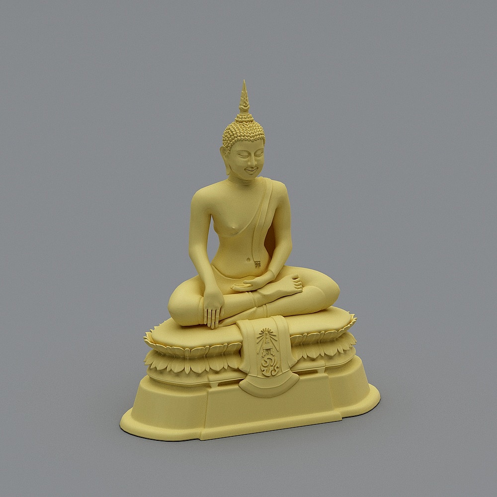 Meditative Buddha 3D model