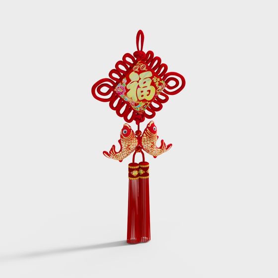 Chinese New Year Ornament 3D model