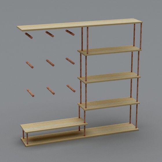 Urban Bookshelf 3D model