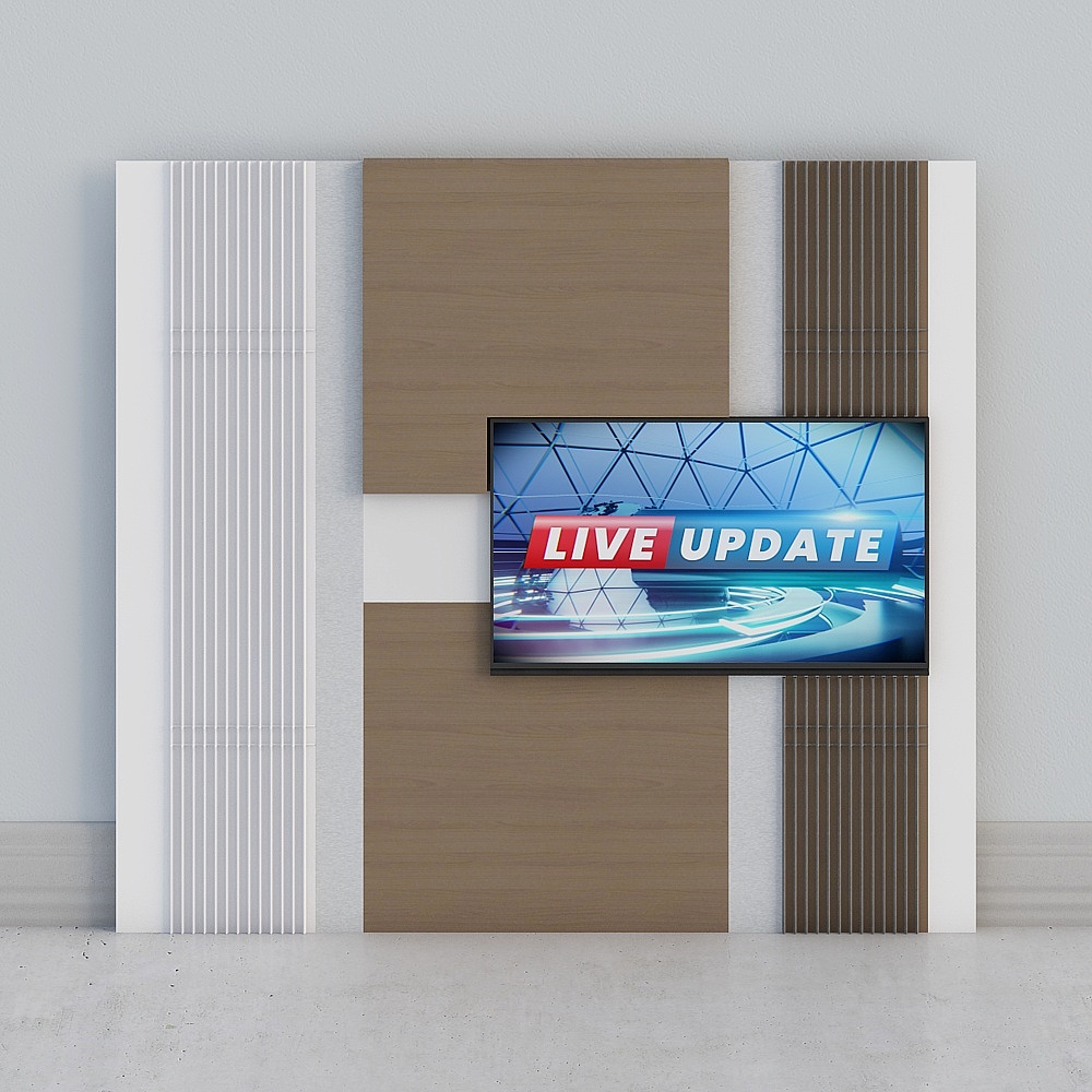 Futuristic Minimalist 3D Model with Textured Elements