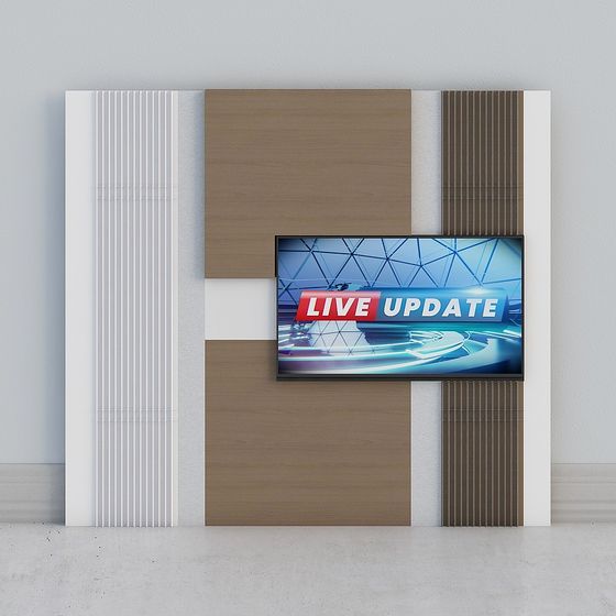 Futuristic Minimalist 3D Model with Textured Elements