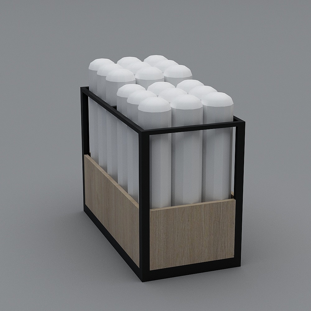 Stylish Low-Poly Test Tube Rack 3D model