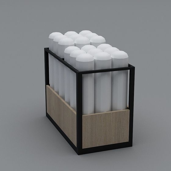 Stylish Low-Poly Test Tube Rack 3D model
