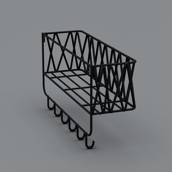 Urban Storage Rack 3D model for Stylish Spaces