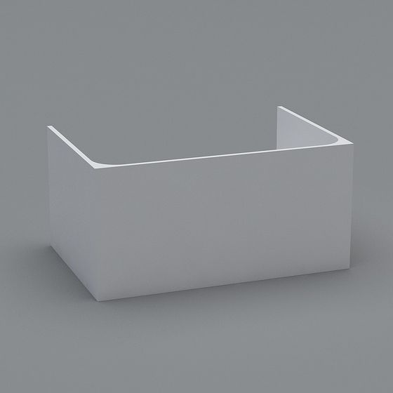Minimalist Bathtub 3D Model