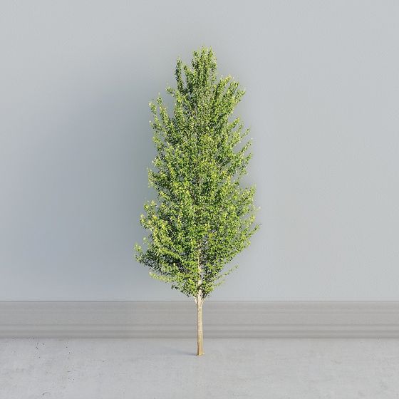 Vibrant Low-Poly 3D Tree Model for Creative Projects