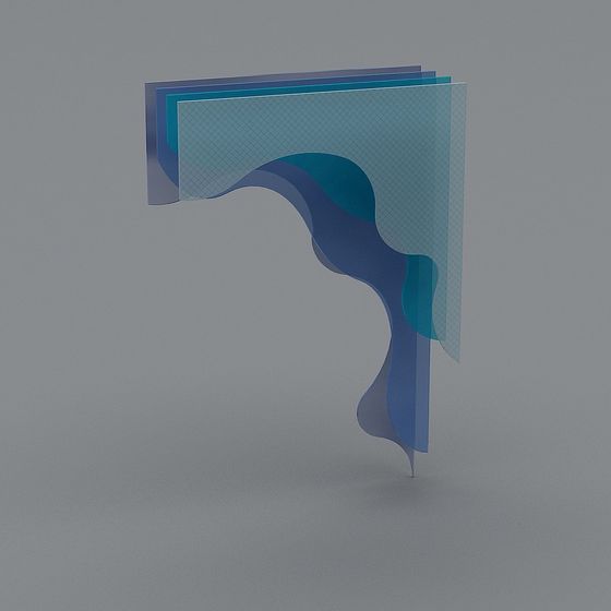 Flowing Light Origami 3D model