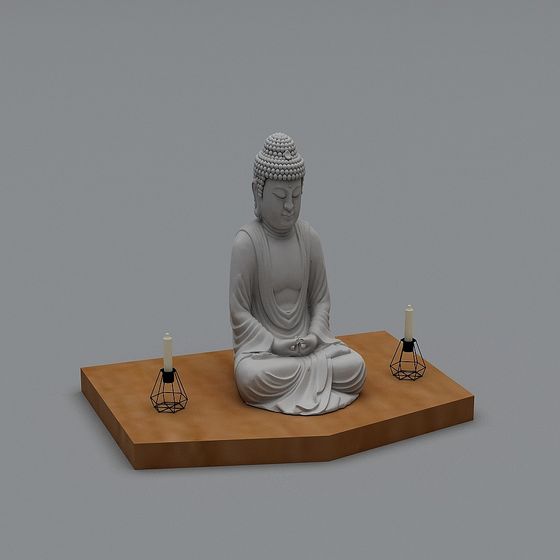 Meditating Buddha 3D model