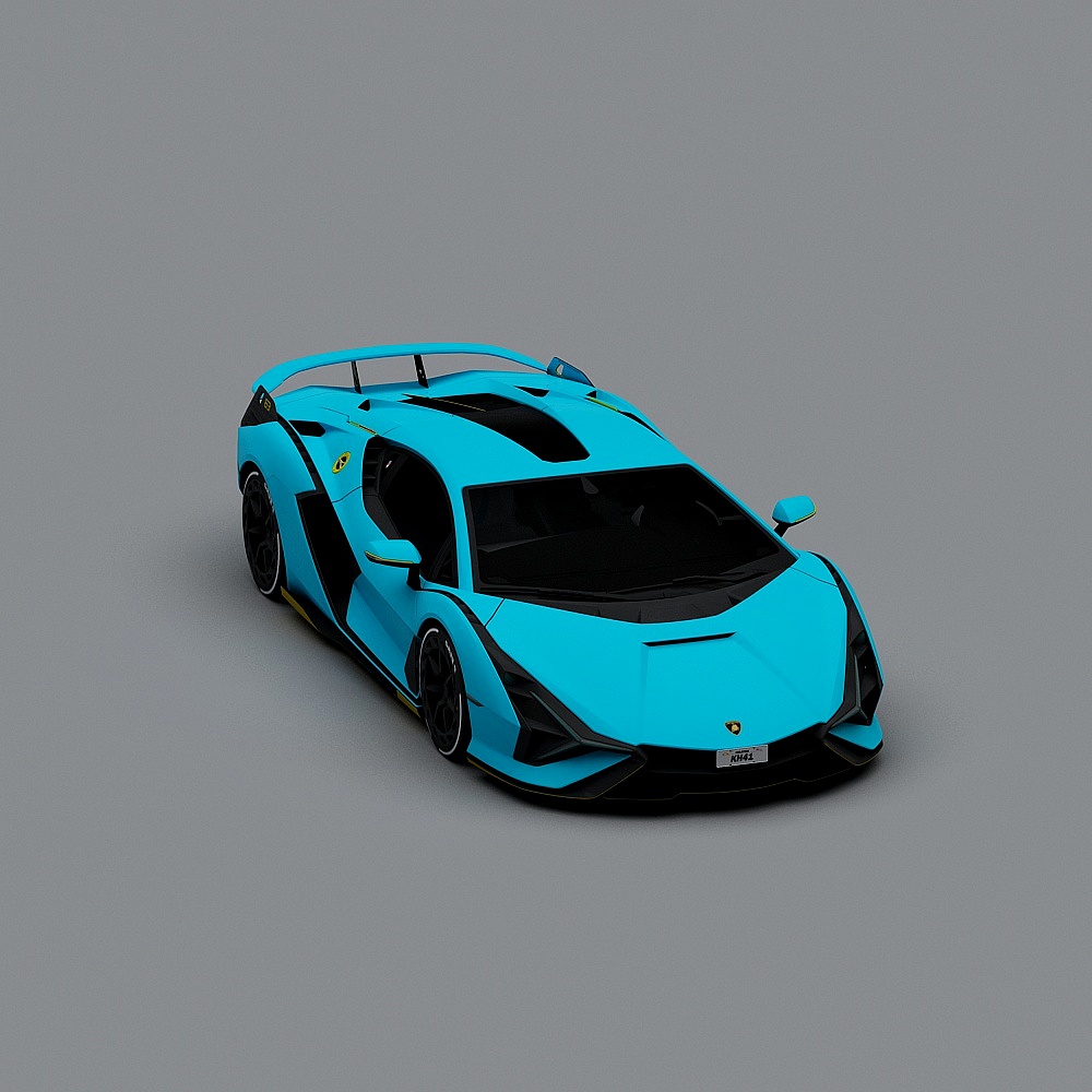 Futuristic CyberRacer 3D model