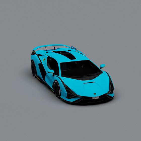 Futuristic CyberRacer 3D model