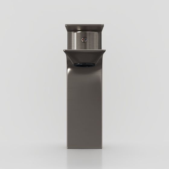 Sleek Stainless Steel Water Dispenser 3D model