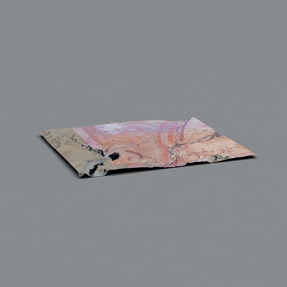 Desert Cracks 3D model