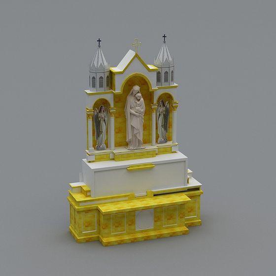 Golden Altar 3D model