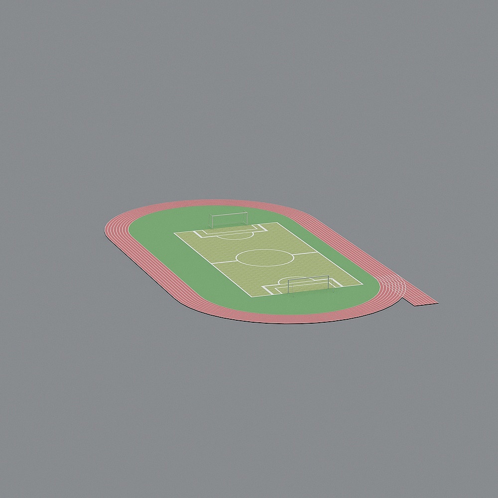 Runway Stadium 3D Model
