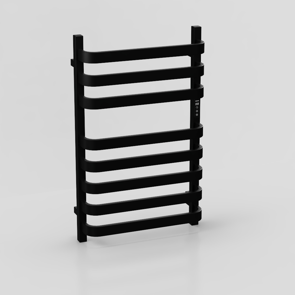 Modern high-end model-carbon fiber electric towel rack-K03 matte black