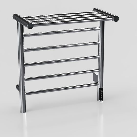Stylish Towel Rack 3D model for Modern Spaces