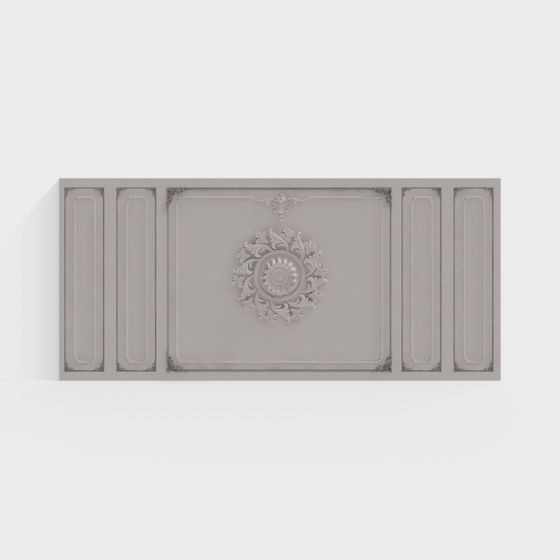 Sophisticated Low-Polygon Ceiling 3D model for Creative Spaces