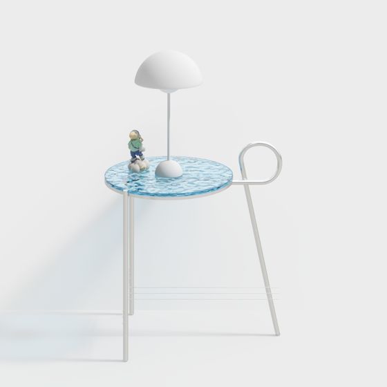 Water Lamp Table 3D model