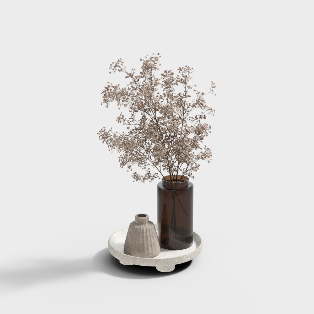 Dried Flower Decoration 3D Model