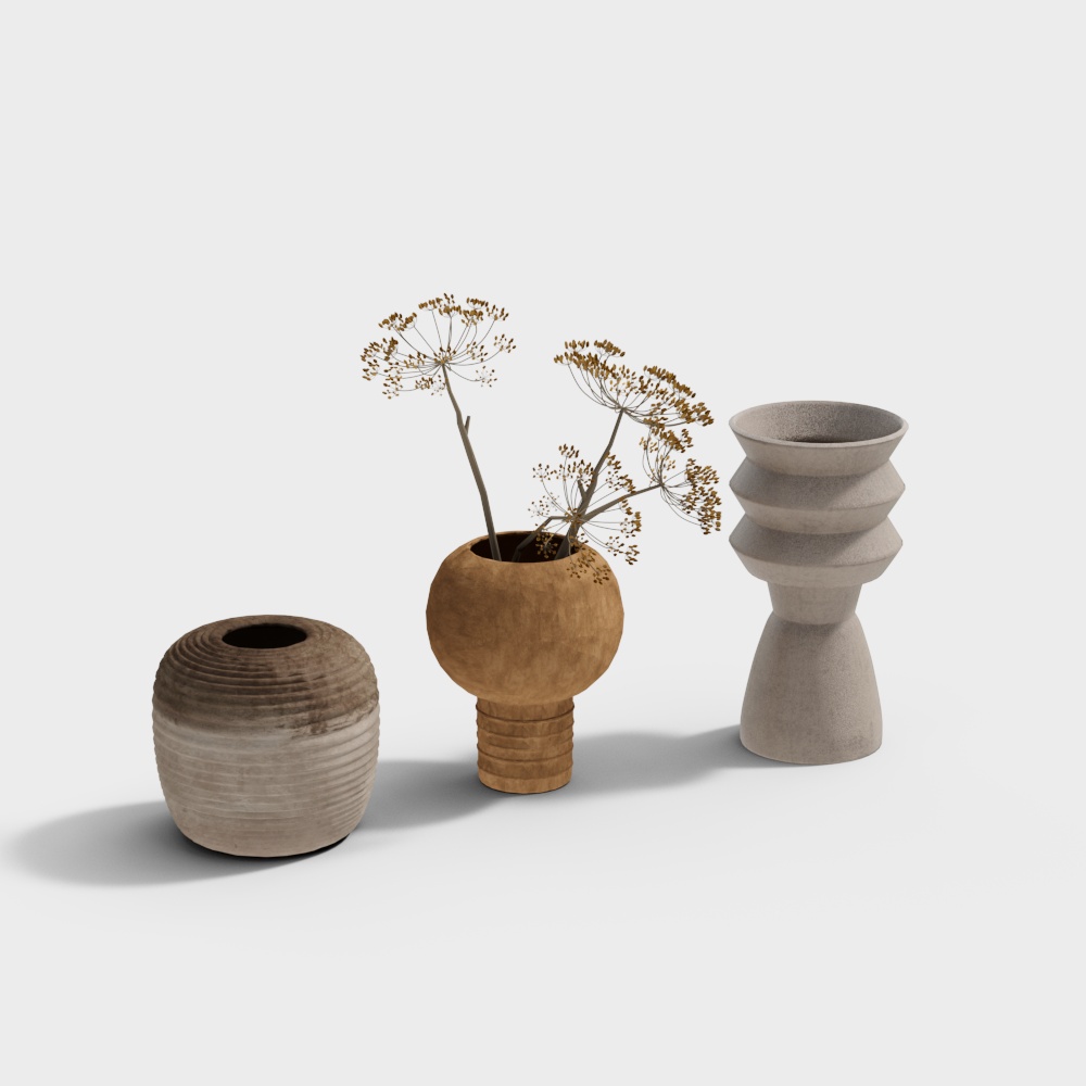 Wabi-sabi style jewelry set