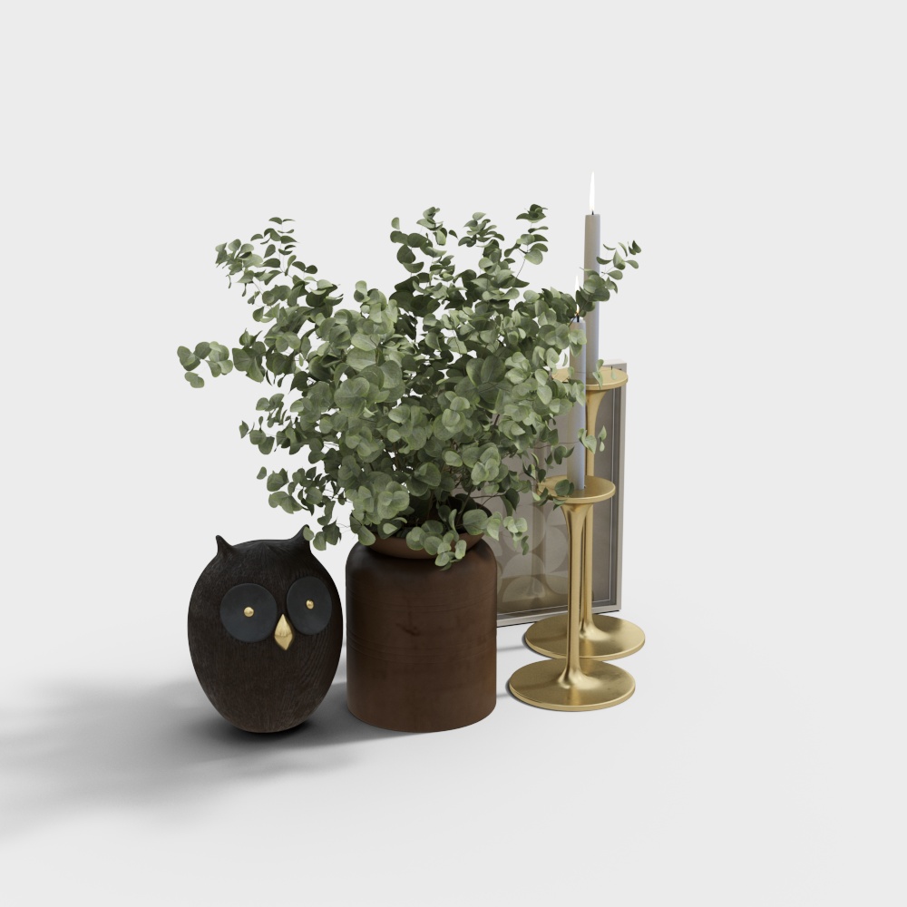 Cozy Corner 3D model with Warmth and Elegance