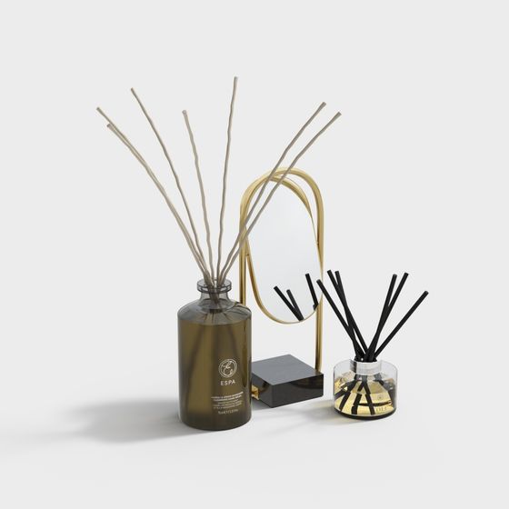 Spa Aromatherapy Bottle Set 3D model for Creative Projects