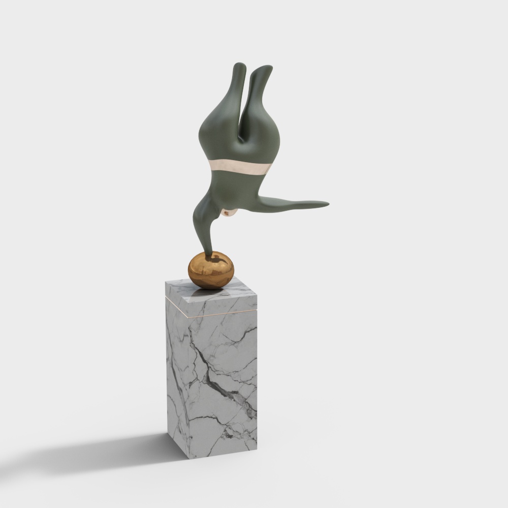 Balance Dancer Low-Poly 3D model