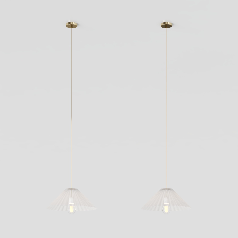Elegant Fan Light 3D model for Modern Interiors