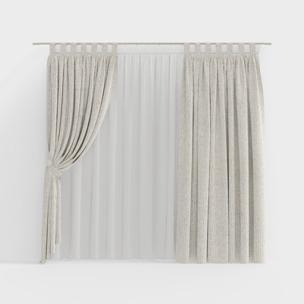 Design Space - Coral Sea - High Precision -M85529-702- Curtain 290cm