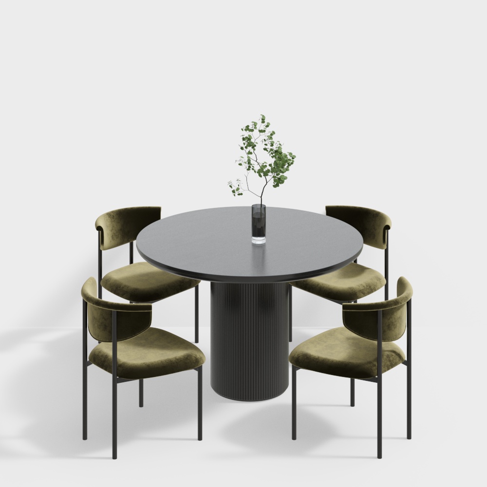 French Style Dining Table and Chair Set