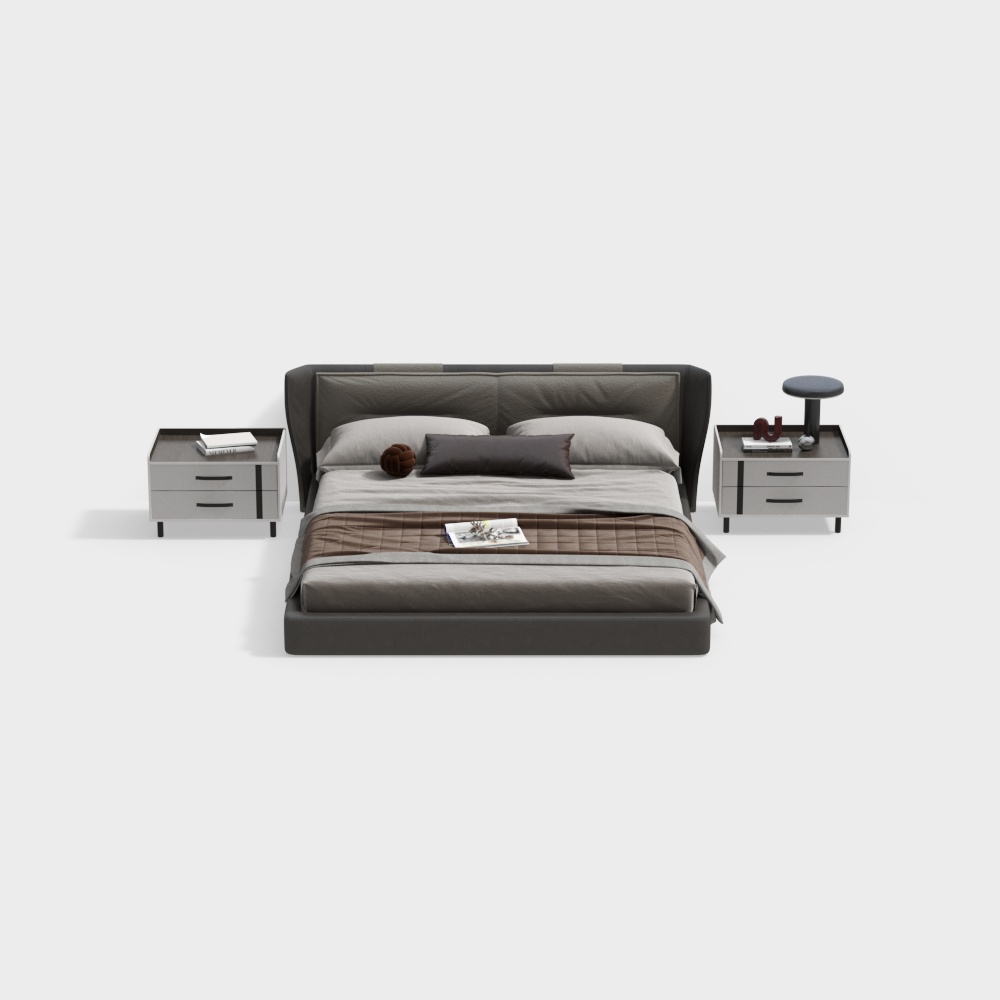 Molteni 모던 더블 침대 세트