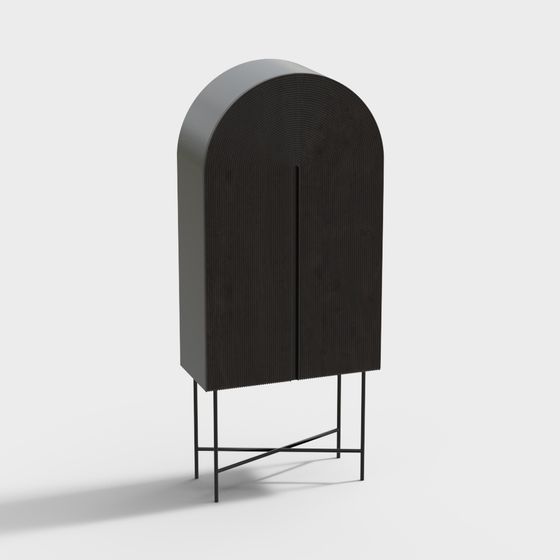Arch Storage Cabinet 3D model