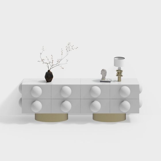 Stylish Artistic Console 3D model for Modern Interiors