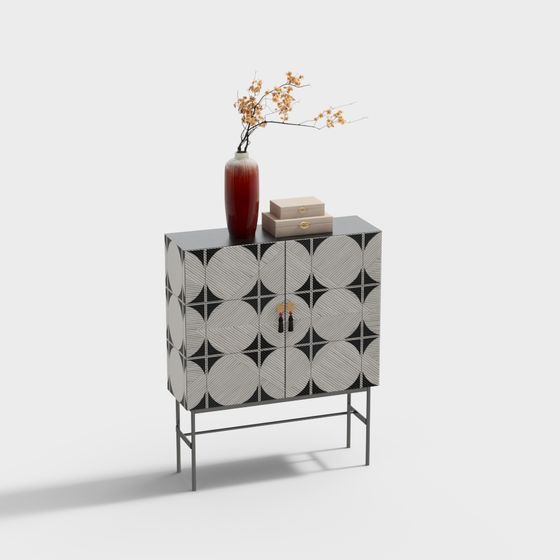 Geometric Charm Cabinet 3D model
