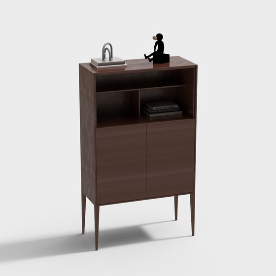 Urban Corner Bookshelf 3D model