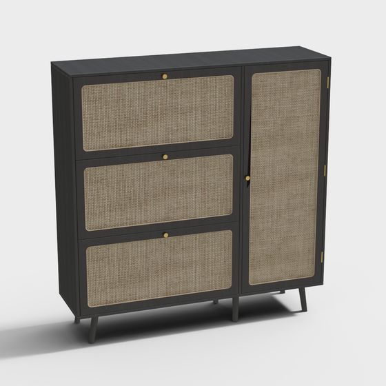 侘寂風格裝飾櫃