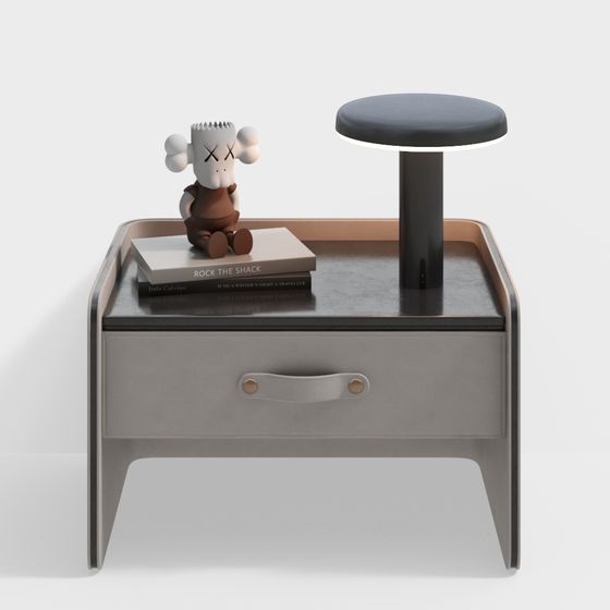Stylish Low-Poly Nightstand 3D model