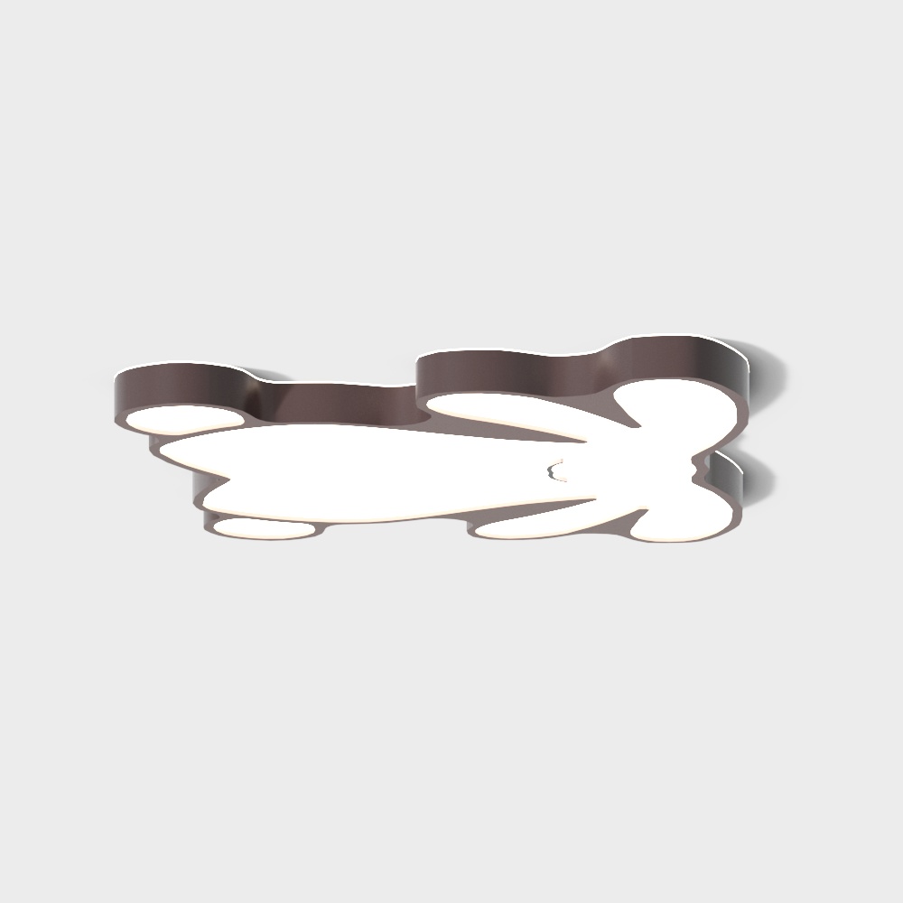 Flowing Light 3D model for Modern Ceilings