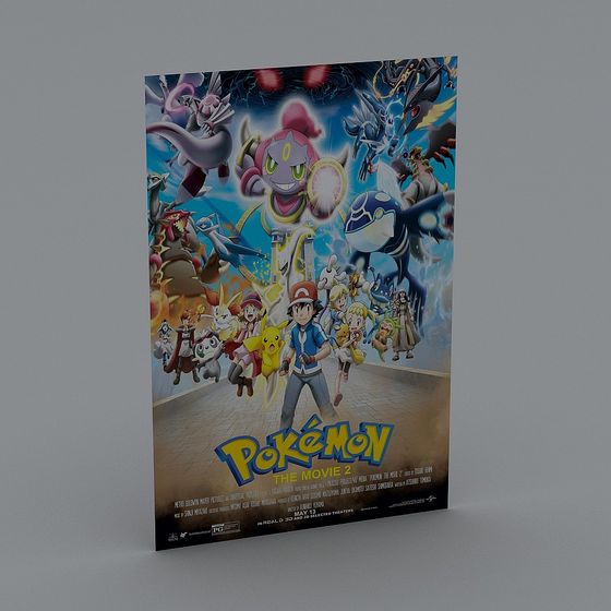 Pokémon Movie Poster 3D model