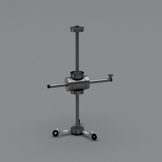 Industrial Aesthetic Mobile Arm Table Lamp 3D model