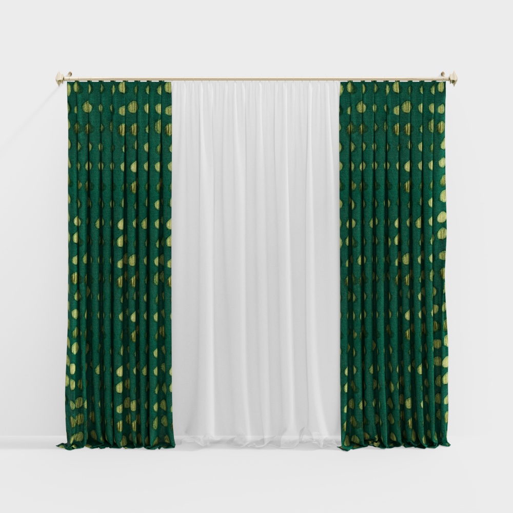 Design Space - Coral Sea - High Precision -M85471-13- Curtain 290cm