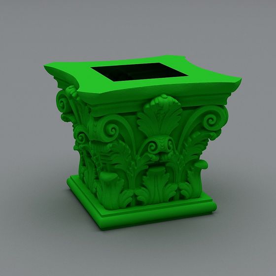 Ancient Roman Column Capital 3D model