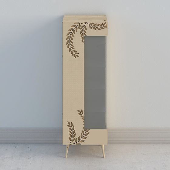 Charming Country Green Display Cabinet 3D model for Diverse Projects