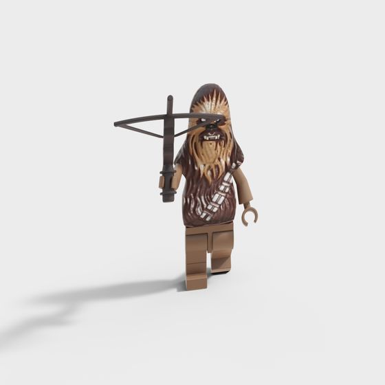 Chewbacca 3D Model - Low Poly & High Detail