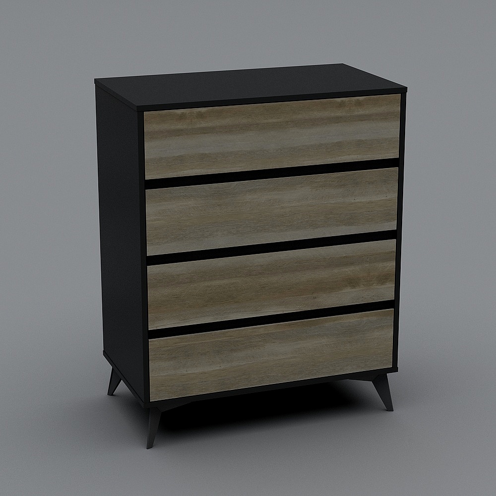 Mid-Century Modern Dresser 3D model