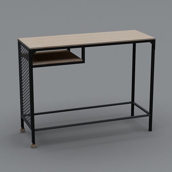 Industrial Style Side Table 3D model