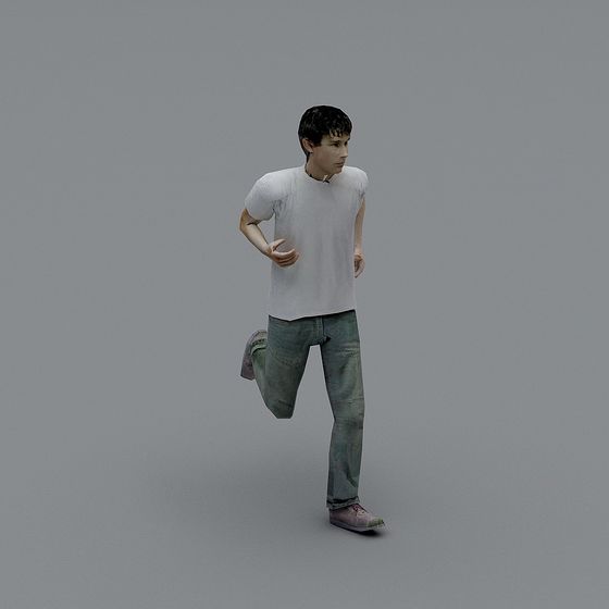 Vibrant Low-Poly Character 3D model