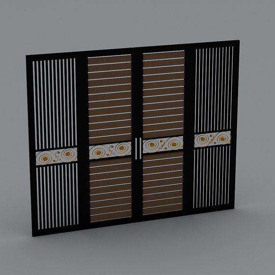 Elegant Door Panel 3D model