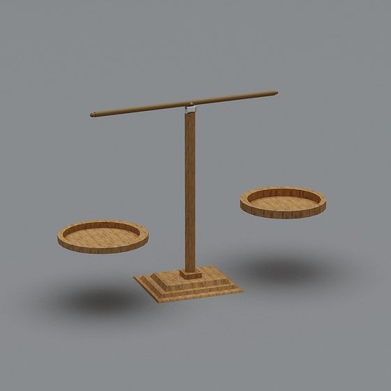 Elegant Balance Scale 3D model